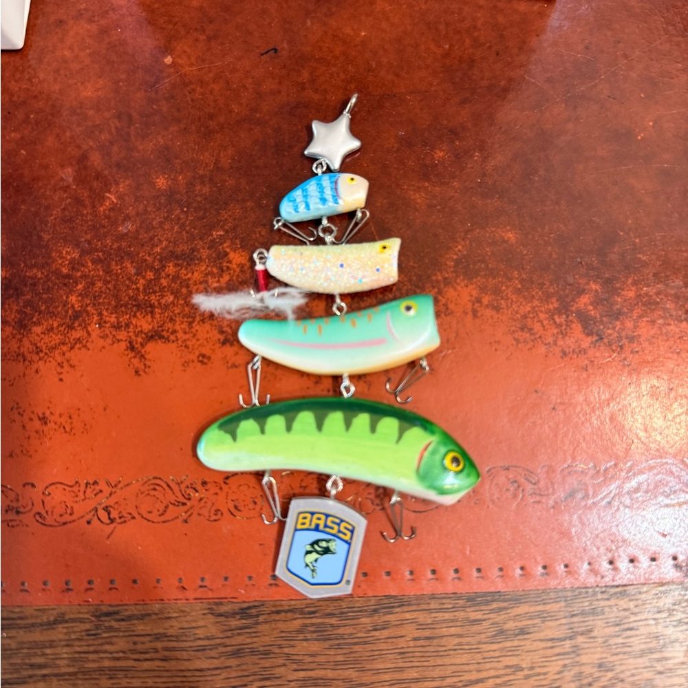 2 Hallmark Keepsake BASS Boat and BASS Lure Ornaments - Picture 3 of 11